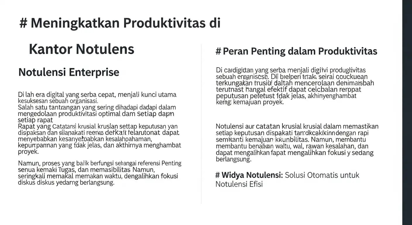 Meningkatkan Produktivitas di Kantor dengan Notulensi Enterprise