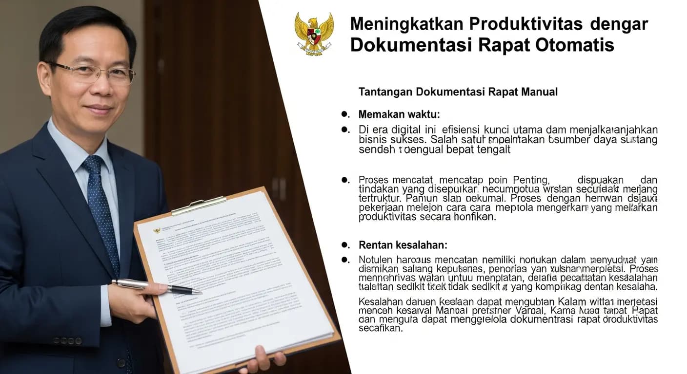 Meningkatkan Produktivitas Kantor dengan Dokumentasi Rapat Otomatis