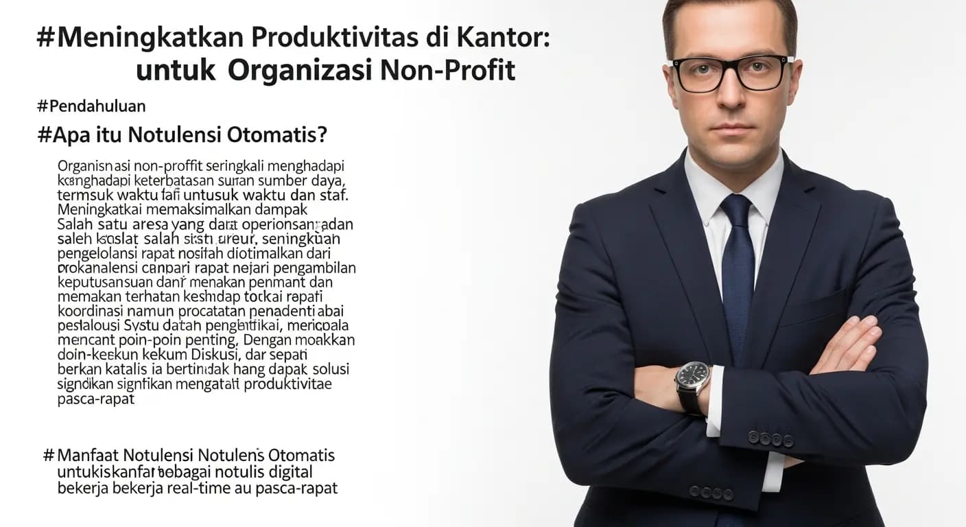 Meningkatkan Produktivitas di Kantor: Notulensi untuk Organisasi Non-Profit